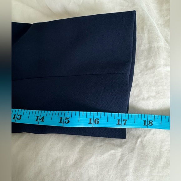 Navy Blue Double-Breasted Military Blazer Jacket - Sz. M - Picture 3 of 3